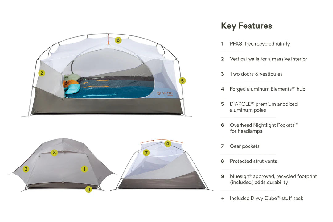 Nemo® Aurora™ Tent 3 Person