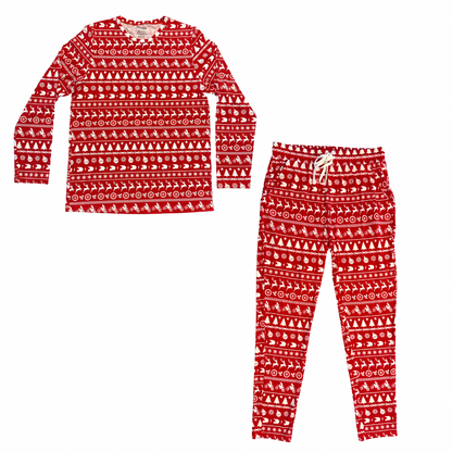 Crew Neck Bamboo Christmas Pajamas